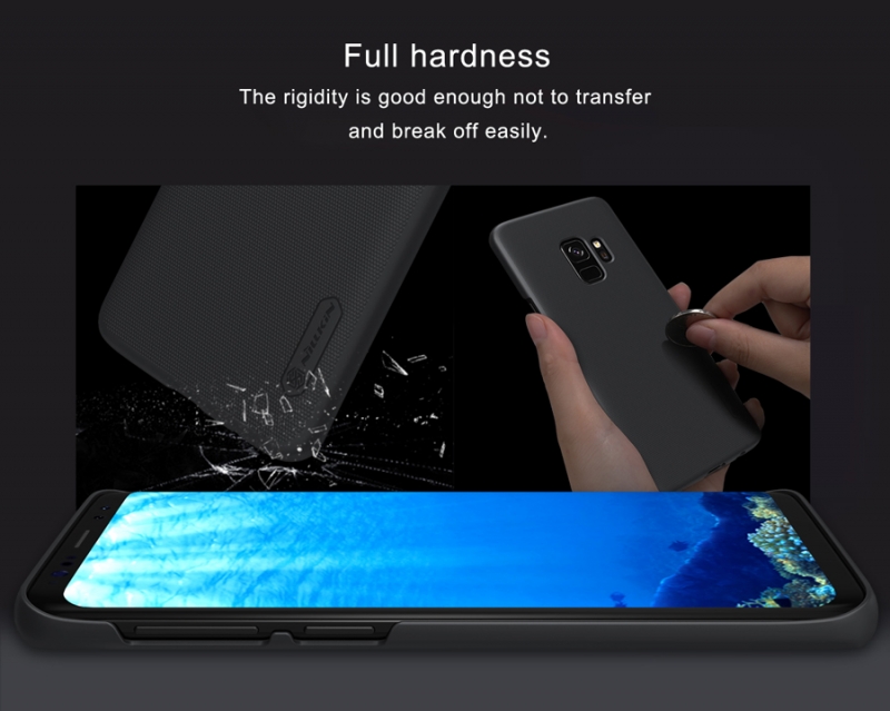 Ốp Lưng Samsung Galaxy S9 Hiệu Nillkin Nhựa Sần được làm bằng nhựa Polycarbonat có khả năng đàn hồi tốt, không bị giòn và khả năng chống trầy xước tốt trong nhưng va chạm